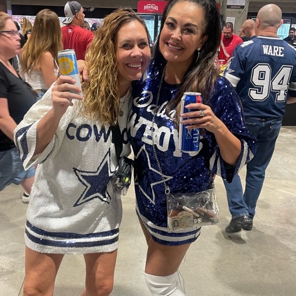 NWT- GO COWBOYS! SEQUIN GAME DAY DRESS! - Picture 7 of 7